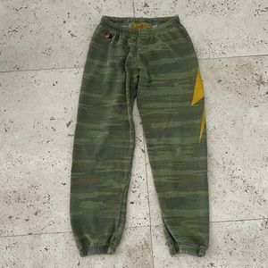 Aviator Nation Blot Stitch Camouflage Sweatpants
